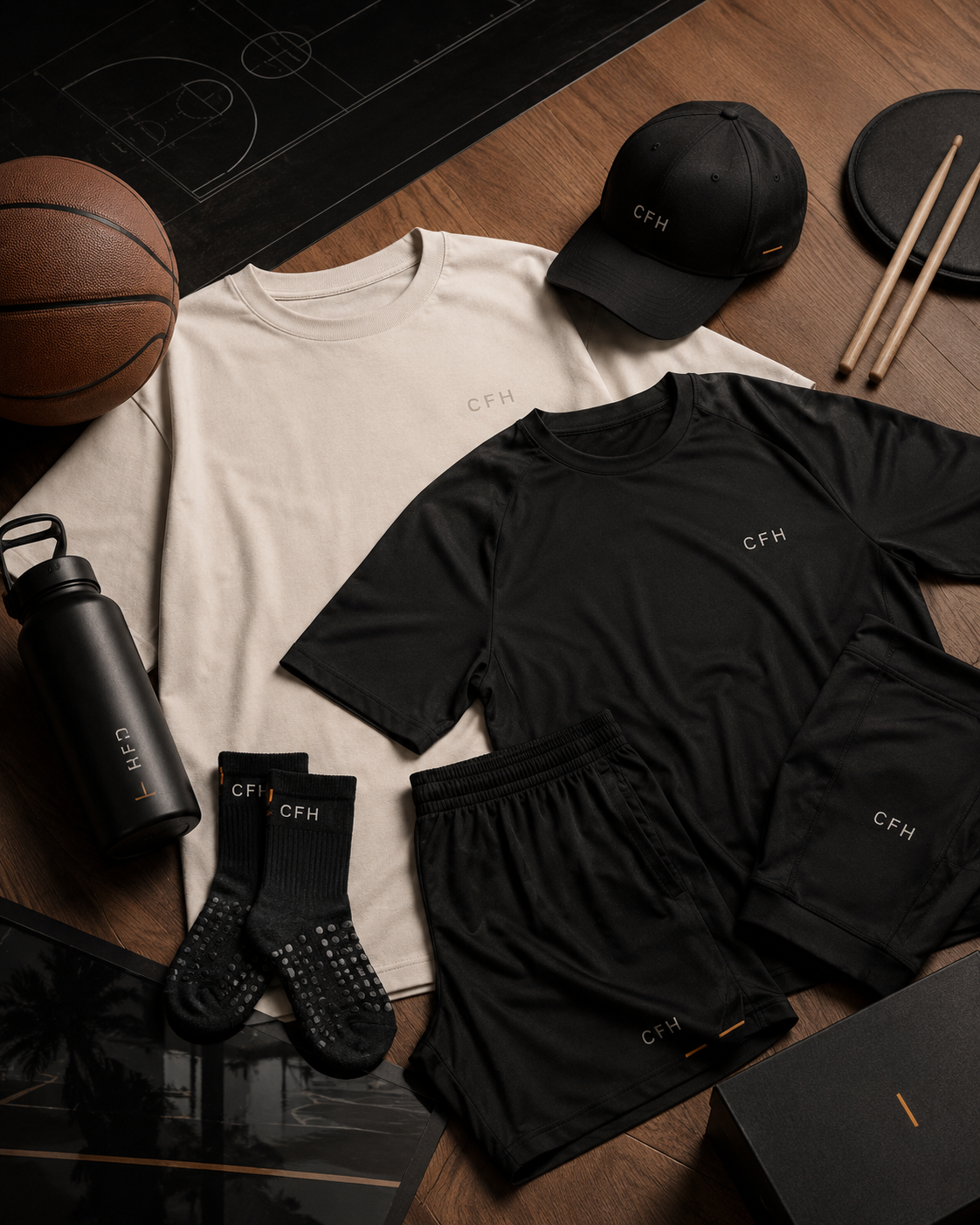 Culture Fusion foundation apparel concept flatlay